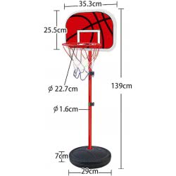 Toys-shop Choice Μπασκέτα 1,39M Με Μπαλίτσα JS068496 6990521684961