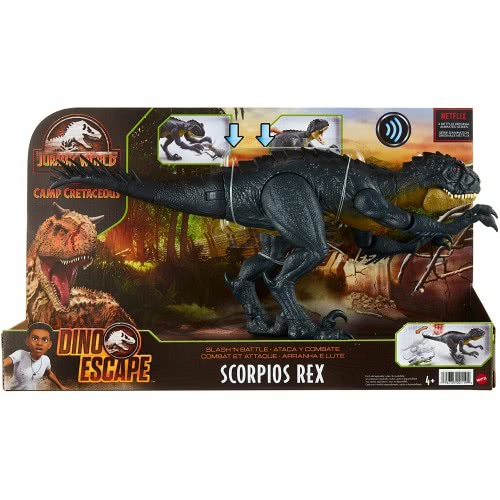 Mattel Jurassic World Slash N Battle Stinger Dino Scorpios Rex Δεινόσαυρος Που Γραπώνει HBT41 194735001194