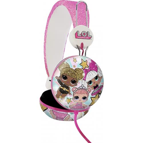 otl technologies Lol Surprise Glitter Glam Tween Dome Kids Wired Headphones (Official Licensed Product)  5055371622769