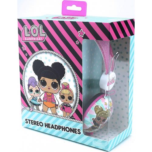 otl technologies Lol Surprise Glitter Glam Tween Dome Kids Wired Headphones (Official Licensed Product)  5055371622769