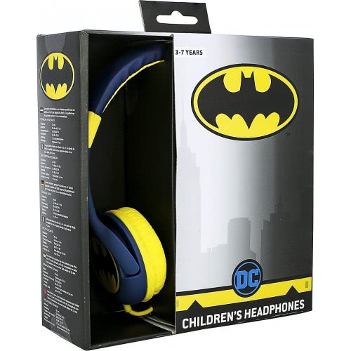 otl technologies Batman Bat Signal Wired Headphones For Children Aged 3 To 7 Years Blue  5055371623018