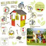 Smoby Νέο Jura Lodge Playhouse Σπιτάκι, Γκρι, Πράσινο, Λευκό, Κόκκινο 810500 3032168105003