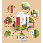 Smoby Neo Jura Lodge Playhouse, Grey, Green, White, Red 810500 3032168105003