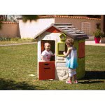 Smoby Neo Jura Lodge Playhouse, Grey, Green, White, Red 810500 3032168105003