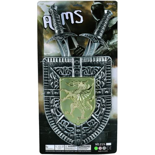 Toys-shop Choice Ασπίδα Ιππότη Σετ Με 2 Σπαθιά JS069692 6990521696926