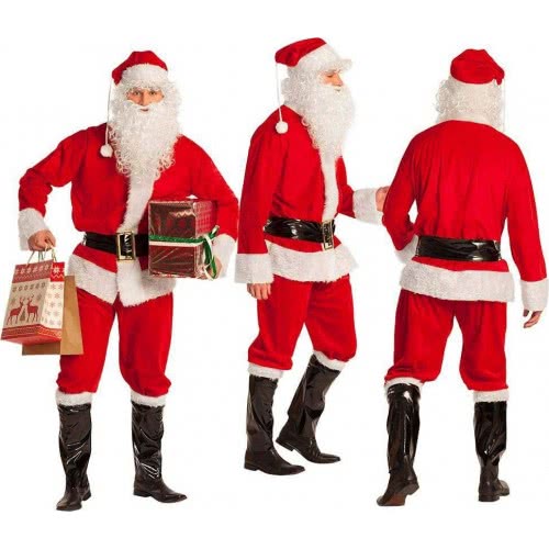 boland Deluxe Santa Claus Costume, Red/White, M/L 313412 8712026134127