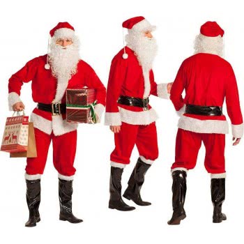 boland Deluxe Santa Claus Στολή Αη Βασίλη Κόκκινο / Λευκό, M / L 313412 8712026134127