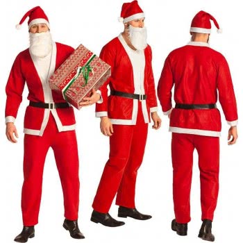 boland Santa Claus Costume, Red/White, M/L 313411 8712026134110