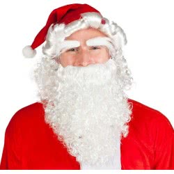 Boland 10102557 13415 Santa Claus Fancy Dress Set, Red/White, One Size 313415 8712026134158
