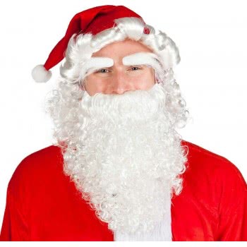 Boland 10102557 13415 Santa Claus Fancy Dress Set, Red/White, One Size 313415 8712026134158