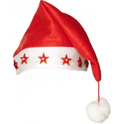 boland Santa Stars Hat, Red, Standard Size 313402 8712026134028