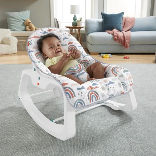 Mattel Infant-To-Toddler Ριλάξ-Κούνια Σχέδιο Ουράνιο Τόξο GVG93 887961926262