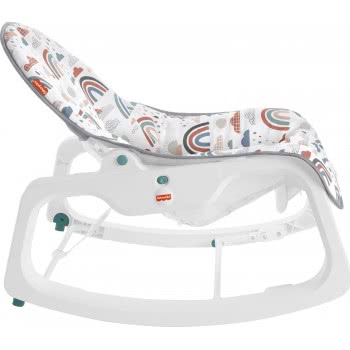 Mattel Infant-To-Toddler Ριλάξ-Κούνια Σχέδιο Ουράνιο Τόξο GVG93 887961926262