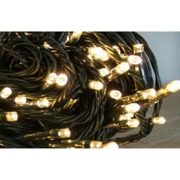 Epam 100 Χριστουγεννιάτικα Λαμπάκια LED Θερμό Λευκό 8μ σε Σειρά με Πράσινο Καλώδιο XLALED100W-GWW/31V 5203266042486