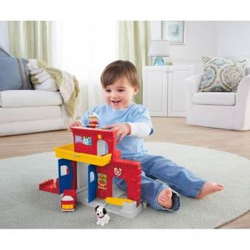 Mattel Little People Wheelies - Πυροσβεστικός Σταθμός BGC67 746775319854