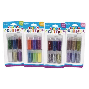 CARIOCA Glitter Dust Σκόνη Σετ 6 τμχ C52017 8003511520175