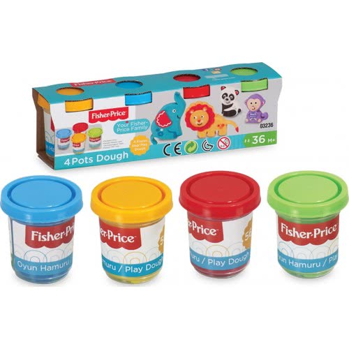 Mattel Σετ 4 Μικρά Βαζάκια Πλαστελίνη 03236 8693830032369