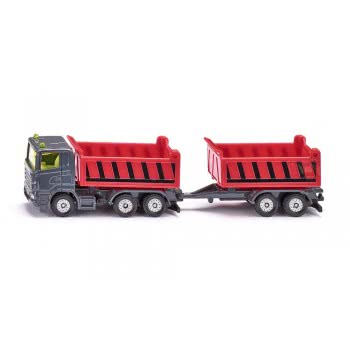 siku Truck With Dumper Body And Tipping Trailer 1685 4006874016853