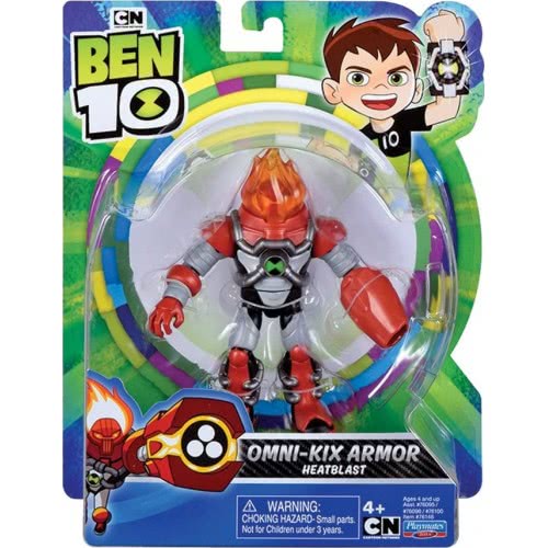 Giochi Preziosi Ben 10 Βασική Φιγούρα W16 Omni-Kix Armor Heatblast BEN46320 8056379093435