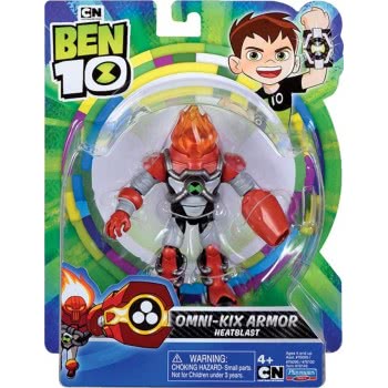 Giochi Preziosi Ben 10 Action Figure-Heatblast Armor BEN46320 8056379093435