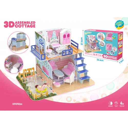 Toys-shop Choice DIY 3D Assembled Cottage Villa JU063540 6990521635406