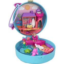 Mattel Polly Pocket Big World Beach Dolphin Compact FRY35 / GTN20 887961918496