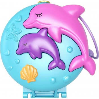 Mattel Polly Pocket Min Big World Beach Dolphin Compact Ο Κόσμος Της Polly Δελφίνια FRY35 / GTN20 887961918496