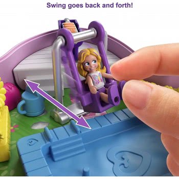 Mattel Polly Pocket Big World Backyard Butterfly Compact Ο Κόσμος Της Polly Πεταλούδες FRY35 / GTN21 887961918540