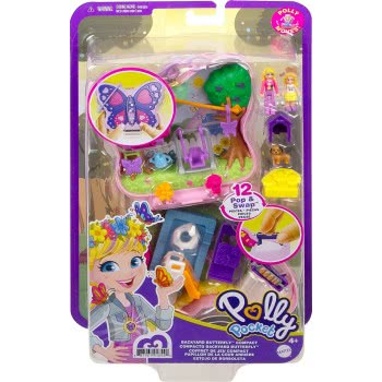 Mattel Polly Pocket Big World Backyard Butterfly Compact Ο Κόσμος Της Polly Πεταλούδες FRY35 / GTN21 887961918540