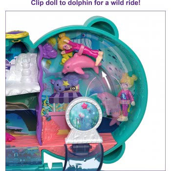 Mattel Polly Pocket Mini Doll Playsets, Ο Κόσμος Της Polly Aquarium FRY35 / HCG16 194735009350