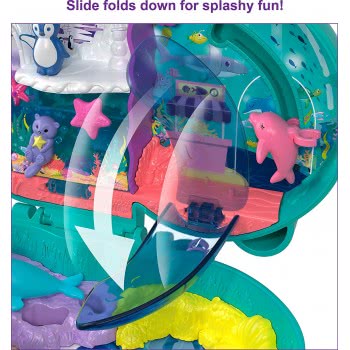 Mattel Polly Pocket Mini Doll Playsets Polly Aquarium FRY35 / HCG16 194735009350