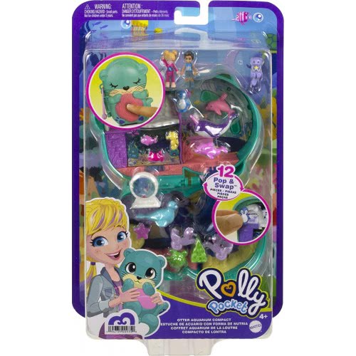 Mattel Polly Pocket Mini Doll Playsets, Ο Κόσμος Της Polly Aquarium FRY35 / HCG16 194735009350