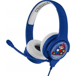 otl technologies Mario Kart Logo Interactive Study Premier Childrens Headphone With Boo Ακουστικά Παιδιών Μπλε  5055371623452