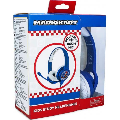 otl technologies Mario Kart Logo Interactive Study Premier Childrens Headphone With Boo Ακουστικά Παιδιών Μπλε  5055371623452