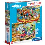 Clementoni Kids Puzzle Super Color Mickey And Friends 2X60 Pcs 1200-21620 8005125216208