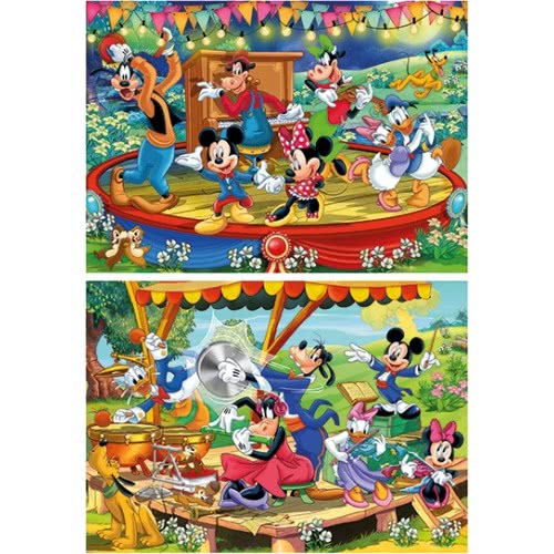 Clementoni Kids Puzzle Super Color Mickey And Friends 2X60 Pcs 1200 ...