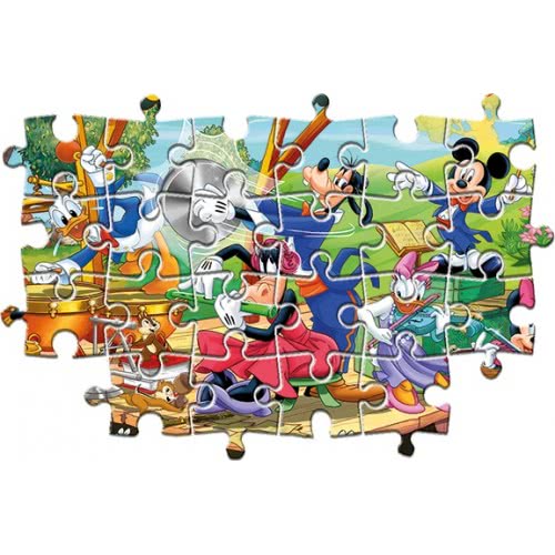 Clementoni Kids Puzzle Super Color Mickey And Friends 2X60 Pcs 1200 ...