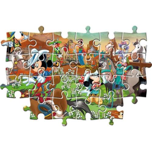 Clementoni Kids Puzzle Maxi Super Color Mickey And Friends 104 Pcs 1210 ...