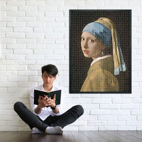 Clementoni Puzzle Museum Collection Vermeer: Girl With A Pearl Earring 1000 Pcs 1260-39614 8005125396146