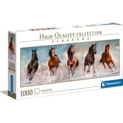 Clementoni Puzzle Panorama High Quality Collection Horses 1000 Pcs 1220-39607 8005125396078