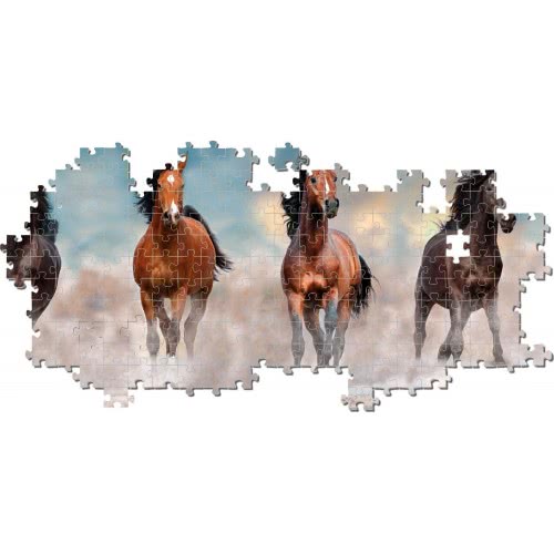 Clementoni Puzzle Panorama High Quality Collection Horses 1000 Pcs 1220-39607 8005125396078