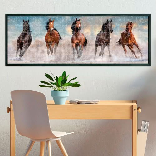 Clementoni Παζλ Panorama Quality Collection Αλογα 1000 Τμχ 1220-39607 8005125396078