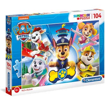 Clementoni Kids Puzzle Super Color Paw Patrol 104 Pcs 1210-27262 8005125272624