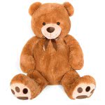 Christakopoulos Plush Bear 135Cm Brown Or Beige 1Pcs 2896 5212007565085