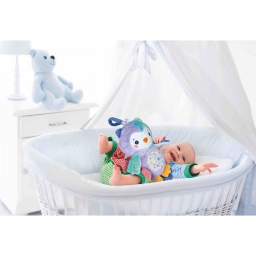 Clementoni Baby For You Βρεφική Χνουδωτή Κουκουβάγια Ύπνου Με Φως Για 0+ Μηνών 1000-17268 8005125172689