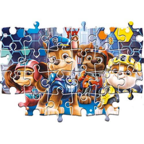 Clementoni Kids Puzzle Super Color Paw Patrol The Movie 2X60 Pcs 1200 ...