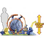 Mattel Hot Wheels Monster Trucks T-Rex Volcano Playset With Lights And Sounds, Includes 2 Launcher, 1 Truck Car GYL14 8879619747
