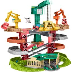 Mattel Thomas And Friends Train Cranes Super Tower, Motor Piece For Preschool Children 3 Years Older GXH09 887961956924