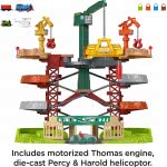 Mattel Thomas And Friends Train Cranes Super Tower, 2 Πίστα-Πύργος Με Τρένα Και Γερανούς GXH09 887961956924