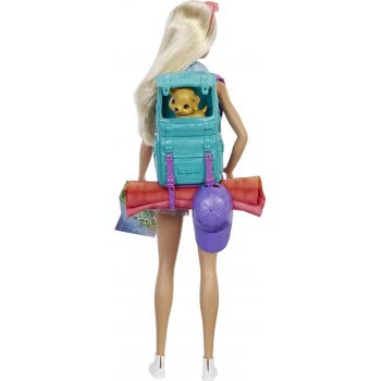 Mattel Barbie Family Camping Malibu Κούκλα Κάμπινγκ Με Κουτάβι Και 10+ Αξεσουάρ HDF73 194735022397